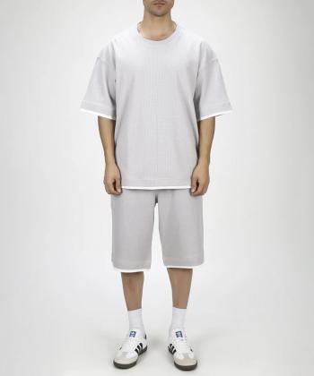 ست تیشرت و شلوارک راحتی مردانه جامه پوش آرا مدل 4021013457