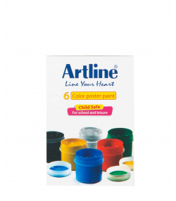 گواش پلاستیکی 6 رنگ آرت لاین Artline