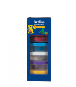 خمیر بازی 5 رنگ آرت لاین Artline مدل ظرفی