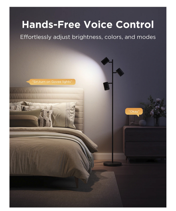 چراغ هوشمند درختی گووی Tree Floor Lamp H60B2