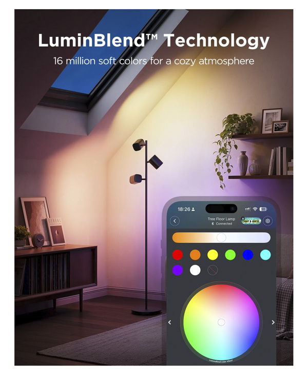 چراغ هوشمند درختی گووی Tree Floor Lamp H60B2
