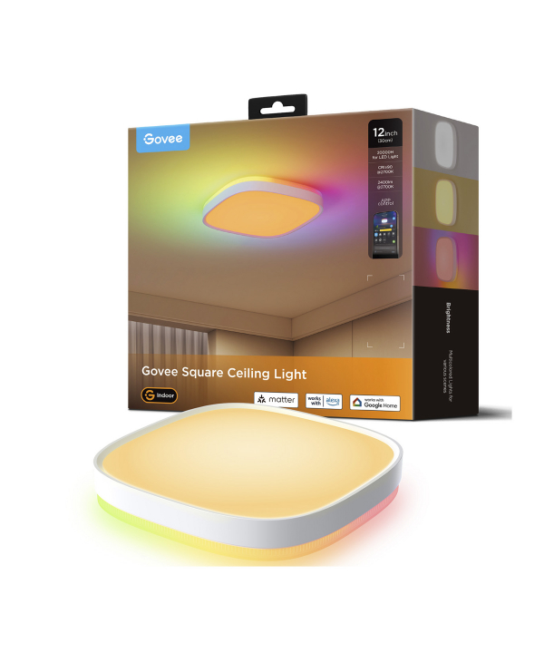 چراغ سقفی هوشمند 30 سانتی گووی Smart Square Ceiling Light H80A4