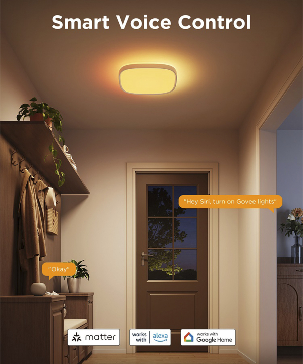 چراغ سقفی هوشمند 30 سانتی گووی Smart Square Ceiling Light H80A4