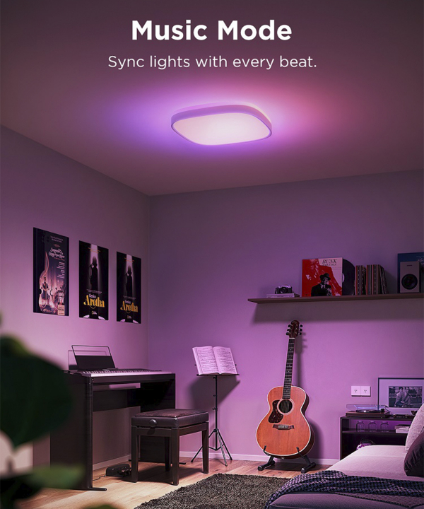 چراغ سقفی هوشمند 30 سانتی گووی Smart Square Ceiling Light H80A4