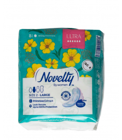 نوار بهداشتی مشبک و بسیار نازک ناولتی Novelty سایز 2 بسته 8 عددی