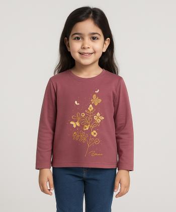 تیشرت آستین بلند دخترانه بانی نو مدل 57001164