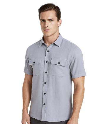 پیراهن آستین کوتاه مردانه کروم مدل 2410114