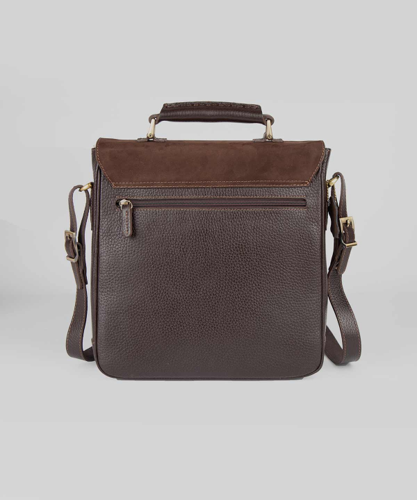 کیف اداری چرم طبیعی چرم مشهدMashhad leather مدل A5550– قهوه ای