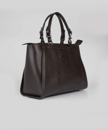 کیف دوشی زنانه چرم طبیعی چرم مشهد Mashad Leather مدل S0733