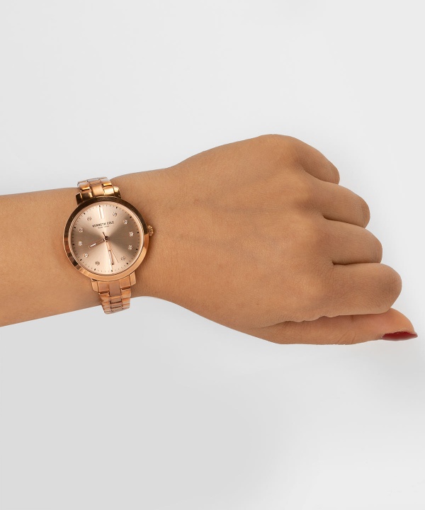 ساعت مچی عقربه ای زنانه کنت Kenneth Cole کول مدل KC15173005