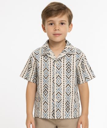 پیراهن آستین کوتاه پسرانه مرینو مدل 1755