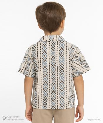 پیراهن آستین کوتاه پسرانه مرینو مدل 1755