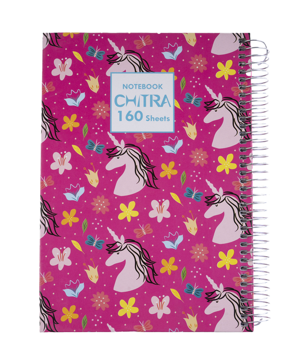دفتر 160 برگی سیمی چیترا Chitra طرحدار
