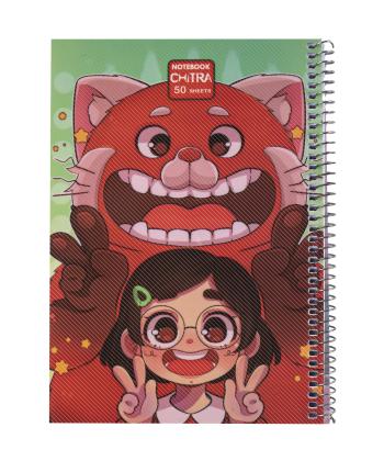 دفتر 50 برگ سیمی چیترا Chitra وزیری طرحدار