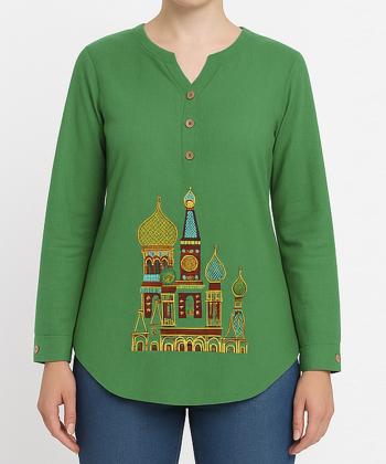 تونیک آستین بلند لینن زنانه شندی مدل 912212-13