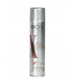 اسپری حالت دهنده مو بیول BIOˊL مدل Extra Strong حجم 300 میلی لیتر