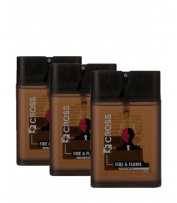 عطر جیبی مردانه کراس Cross مدل Fire & Flame حجم 45 میلی لیتر بسته 3 عددی