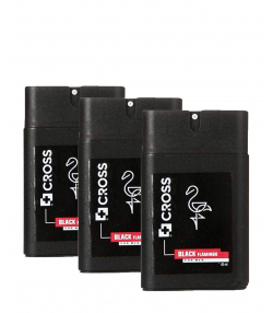 عطر جیبی مردانه کراس Cross مدل Black Flamingo حجم 45 میلی لیتر بسته 3 عددی