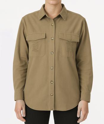 مانتو شومیزی کوتاه زنانه شندی مدل 9105