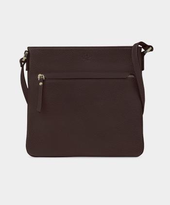 کیف دوشی زنانه چرم طبیعی نوین چرم Novin Leather مدل ساندرا
