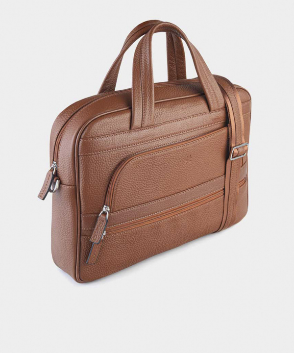 کیف اداری چرم طبیعی نوین چرم Novin Leather مدل آلنزو