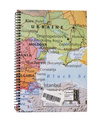 دفتر 100 برگ سیمی جلد سخت چیترا طرحدار