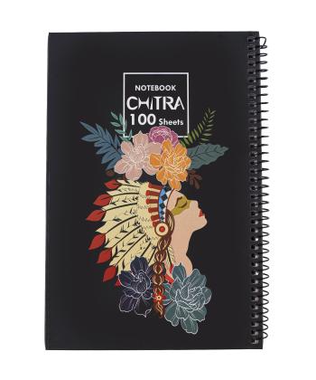 دفتر 100 برگ سیمی جلد سخت چیترا طرحدار