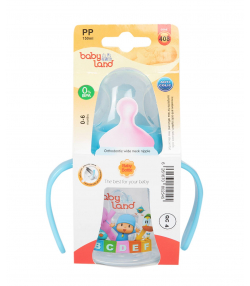 شیشه شیر ارتودنسی بی بی لند Baby Land مدل 408 حجم 150 میلی لیتر