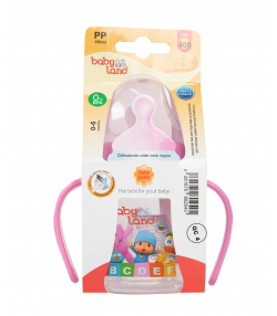 شیشه شیر ارتودنسی بی بی لند Baby Land مدل 408 حجم 150 میلی لیتر