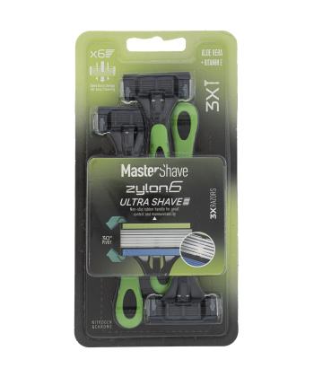 تیغ شش لبه مردانه مستر شیو Master Shave بسته 3عددی