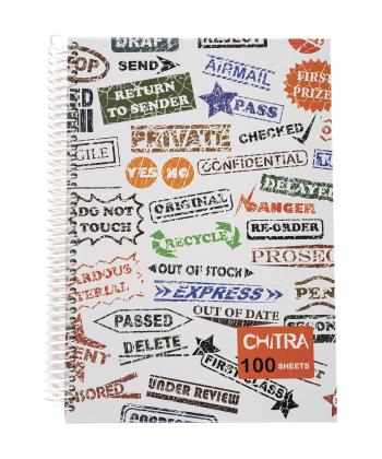 دفتر زبان 100 برگ سیمی چیترا