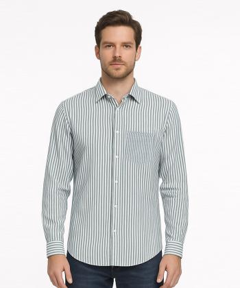 پیراهن آستین بلند مردانه ساتین مدل M30DB