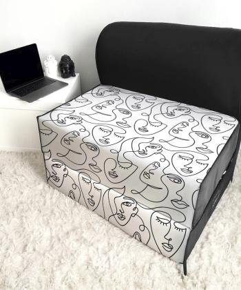 كاناپه تخت شو يك نفره مدل مينيمال پرتره نوپه هوم مدل M1118