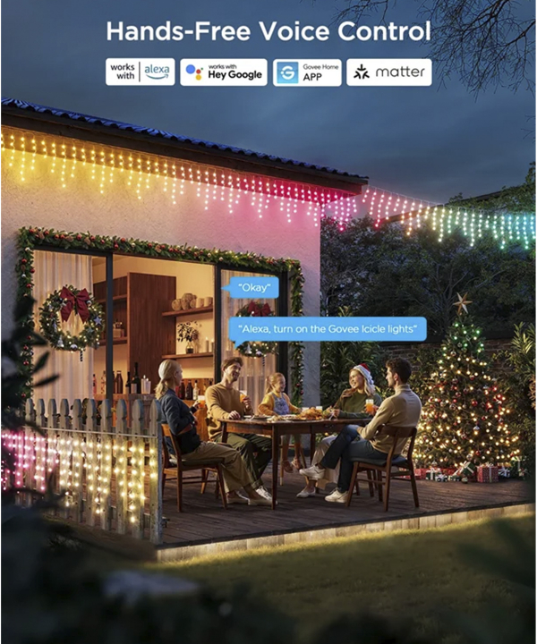 ريسه هوشمند قنديلي 10 متري گووي Icicle Ligths H70D1