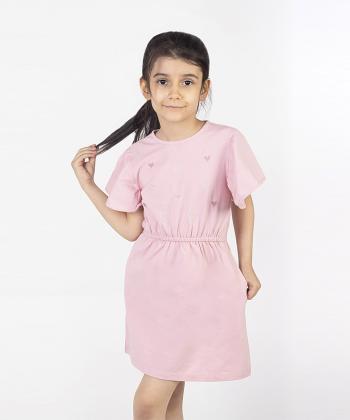 پیراهن آستین کوتاه دخترانه پیانو مدل 10418