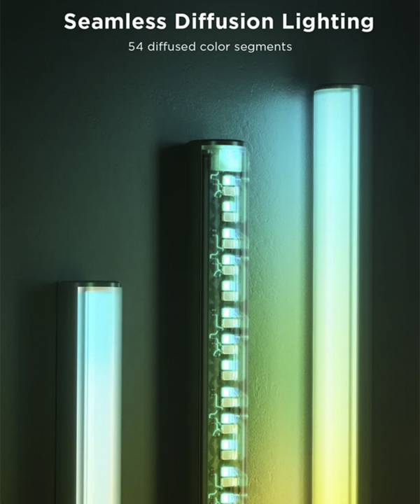 چراغ هوشمند اسپيكر دار گووي مدل Lyra RGBICWW Corner Floor Lamp Pro H6079