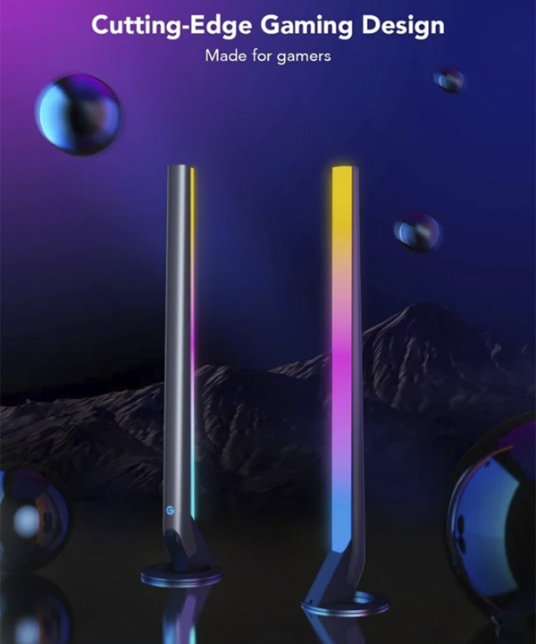 چراغ هوشمند گيمينگ روميزي گووي RGBIC Gaming Light Bars H6047
