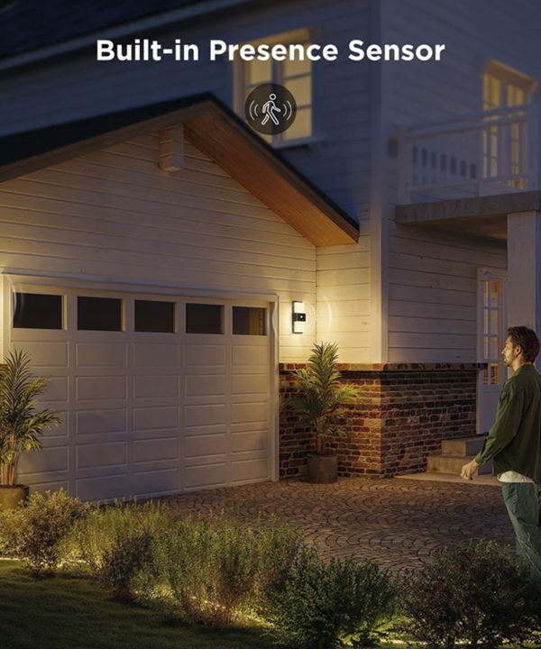 چراغ هوشمند ديواري فضاي باز گووي Smart Outdoor Wall light H7078