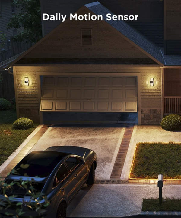 چراغ هوشمند ديواري فضاي باز گووي Smart Outdoor Wall light H7078