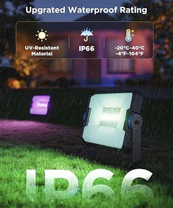 چراغ هاي هوشمند فضاي باز گووي Outdoor FLood Lights H8057