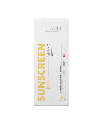 کرم ضدآفتاب SPF30 بی رنگ مرطوب کننده سی گل حجم 50 میلی لیتر