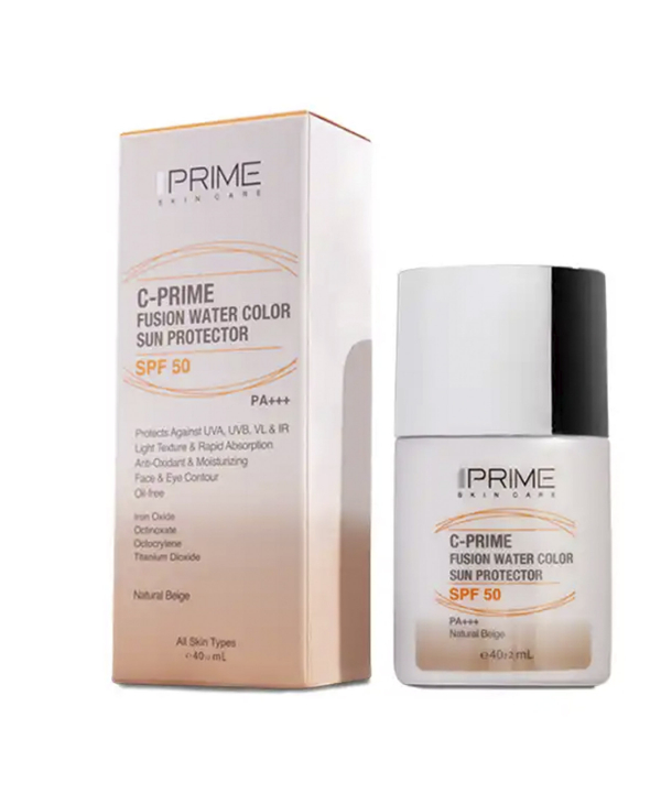 ضد آفتاب فلوئید spf50 پرایم حاوی ویتامین C حجم 40 میلی لیتر