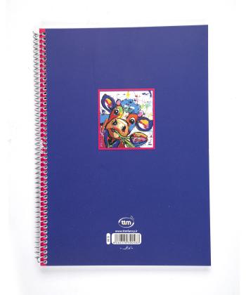 دفتر مشق طرح دار 80 برگ سیمی کلیپس