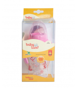 شیشه شیر پیرکس ارتودنسی بی بی لند Baby Land مدل 493 حجم 240 میلی لیتر