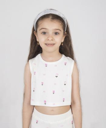 تاپ نخی دخترانه پیانو مدل 10459