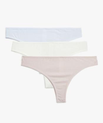 شورت لامبادا زنانه کوتون مدل 5SLK30094MK بسته 3 عددی