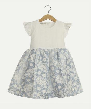 پیراهن آستین حلقه ای دخترانه پیانو مدل 7039