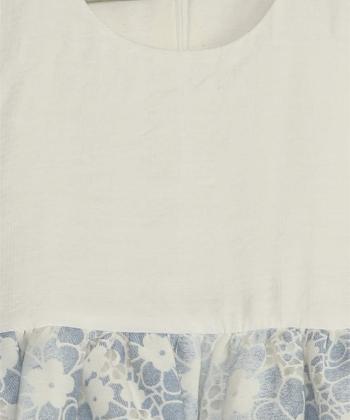 پیراهن آستین حلقه ای دخترانه پیانو مدل 7039