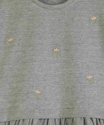 پیراهن آستین بلند دخترانه پیانو مدل 10039