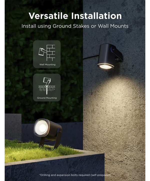 پروژكتور هوشمند فضاي باز گووي Outdoor Spotlights 2 H7093